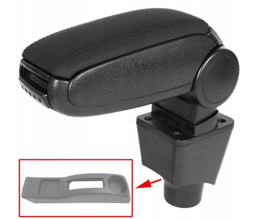 Armlehne Dacia SANDERO STEPWAY, schwarz, Kunstleder