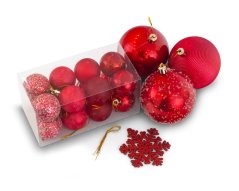 Vianočné gule 30ks Red