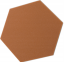 Akustický panel Hexagon 50x50cm, tloušťka 3cm, hnědý