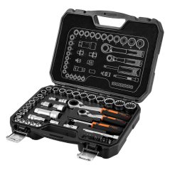 Komplet 1/4" + 3/8" ključev za vtične ključe, 46 kosov. 10-019