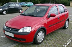 Opel CORSA C naslon za roke, črn, tkaninski prevlek