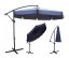 Umbrelă pliabilă gri închis pentru grădină 350cm