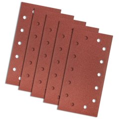 brúsny papier so suchým zipsom 115 x 230 mm, K120, 5 ks., s otvormi 55H724