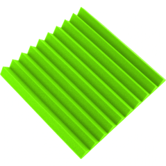 Akustična plošča - klin 50x50x5cm sijajno zelena