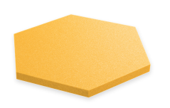 Akustický panel Hexagon 50x50cm, tloušťka 3cm, žlutý