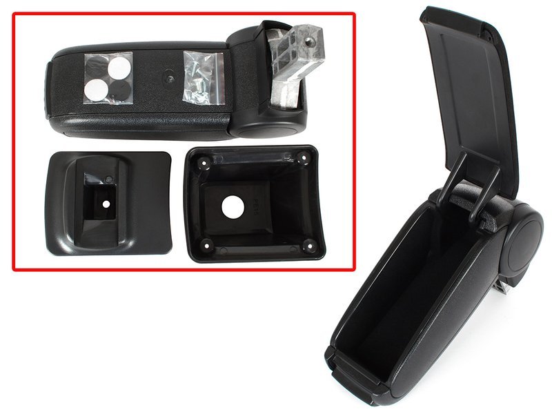 Armlehne Peugeot 308 I, schwarz, Stoffbezug