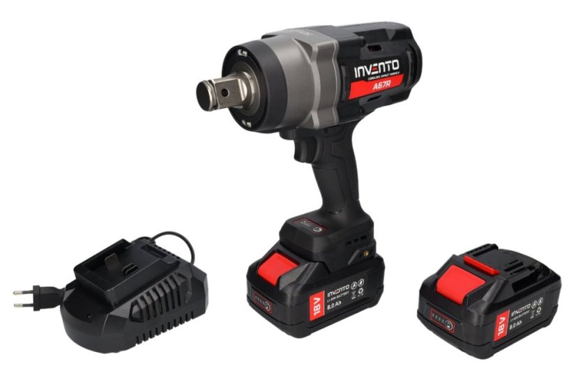 Akkuschlagschrauber 18V 2400 Nm + 2x4,0 Ah Akku A67R 1"