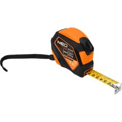 Hengerelt acél mérőszalag 7,5 m x 25 mm, automatikus zár, stop gomb, mágnes 67-234