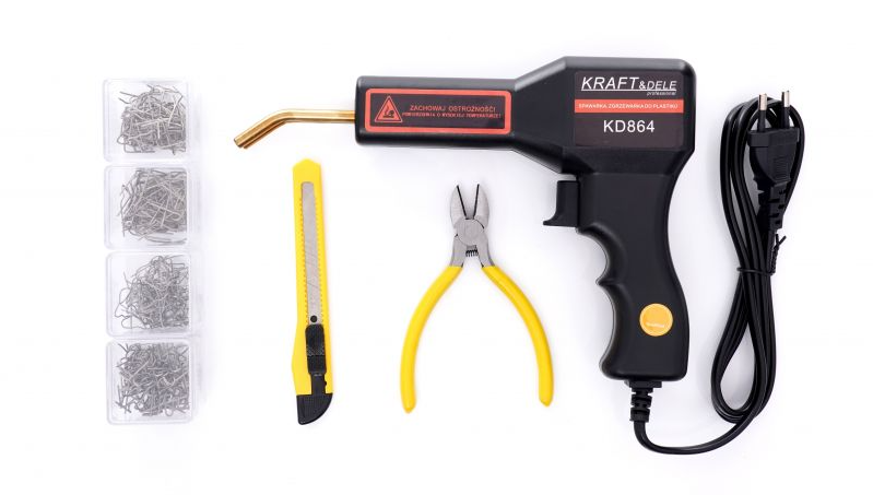Kunststoffschweißgerät + Heftklammern 50W KD864