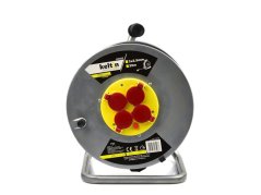 Fém kábeldob 3x2,5mm 25m K00232