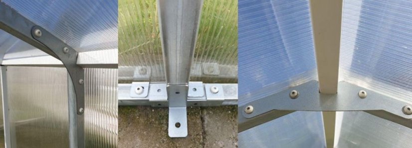 Gewächshaus aus Polycarbonat 210x405x191cm