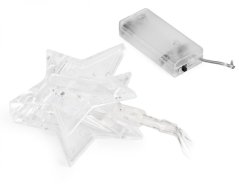 Světýlka na baterky 10LED 1,8m teplá bílá Hvězdy