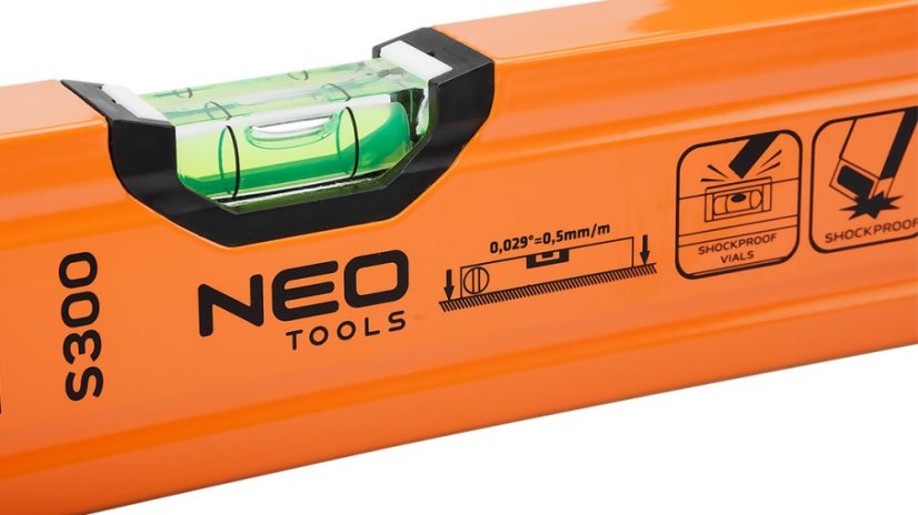 Aluminium-Wasserwaage S 300, 3 Wasserwaagen, 80 cm 71-133