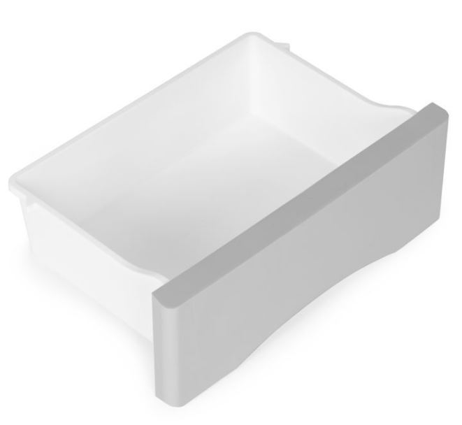 Regal na kolescih 5 polic White/ Grey