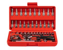 Комплект Гедоре 46части 1/4" битове Crv