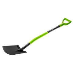 Ravna lopata, metalna ručka, kaljena glava, plastična ručka 15G011