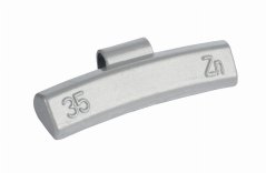 50 Stück 35 g ZINK-Gewichte für Stoßräder, Legierungsscheiben, grau, beschichtet