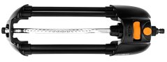 Oscillating sprinkler, metal rod, 18 nozzles, adjustable spray range 15-771