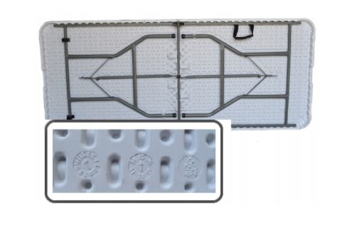 Gostinska miza zložljiva 180cm črna
