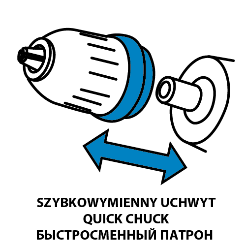 Akku-Bohrschrauber Energy+ 18 V, 10 mm abnehmbarer Griff, plus Adapter für Winkel und Kanten 58G022-AD