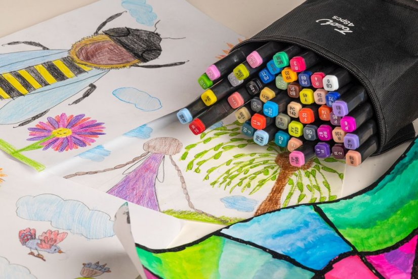 Festő filctollak gyermekeknek 48db