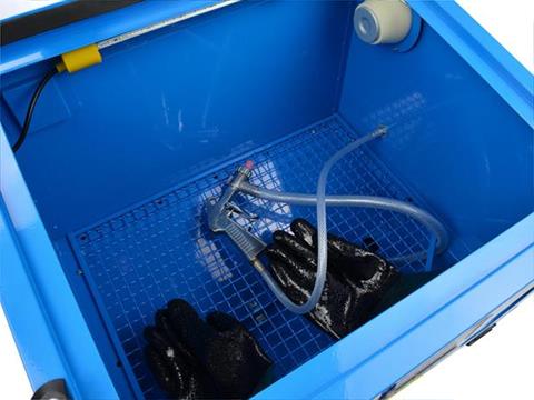 Homokfúvó kabin 90L/230V/7bar