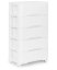 Regal na kolescih 5 polic White