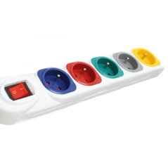 Hosszabbító kábel 5M 5 aljzat KD4010