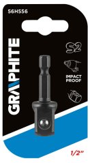 Adaptor de la 1/4" HEX la 1/2" QUADRAT 56H556