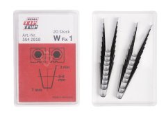 W Fix-Klinge, 3-4 mm, für Reifenschneidemaschine Rubber Cut, 20 Stück.