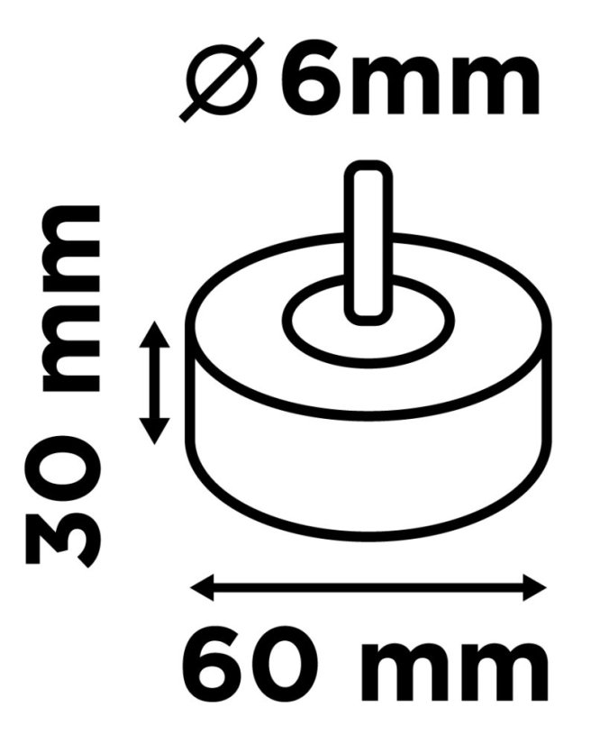 Laminált lemez 60 x 30 x 6 mm, P40 58T381