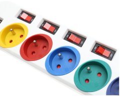 Hosszabbító kábel 5M 5 aljzat – kiegészítő kapcsolók KD4002