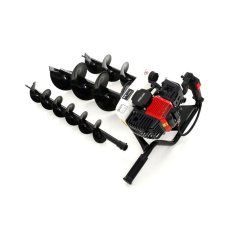 Motoburghiu pe benzină de pământ cu ​​o putere de 3,8 kW + 3 burghiuri