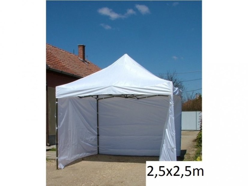 Összecsukható sátor 2,5 x 2,5 fehér SQ
