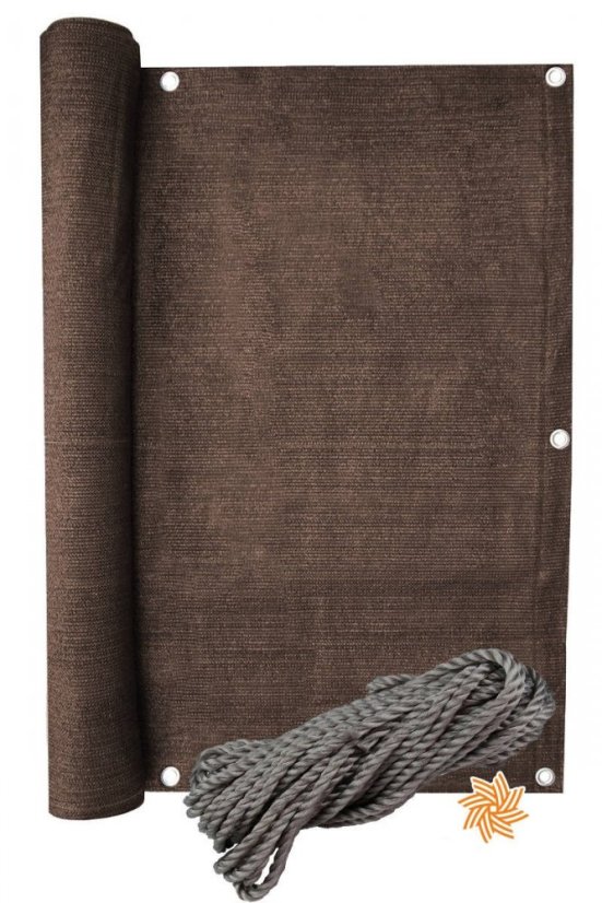 Erkély paraván 1x5m 95% Balcone Brown