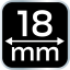 Dláto 18 mm, CRV, dřevěná rukojeť 37-818