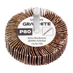 Laminiran disk 60 x 15 x 6 mm, P80 58T389