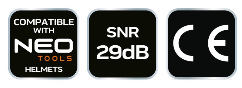 Am Helm befestigte Gehörschutzkapseln 97-567