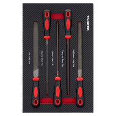 Einlage für Werkstattwagen PERFORMANCE, 5-teiliges Feilenset TA18518