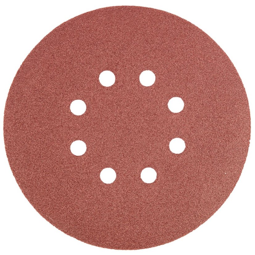 Csiszolókorongok 150 mm, K120, 5 db, 8 lyukkal 55H949 Csiszolókorongok 150 mm, K120, 5 db, 8 lyukkal 55H949