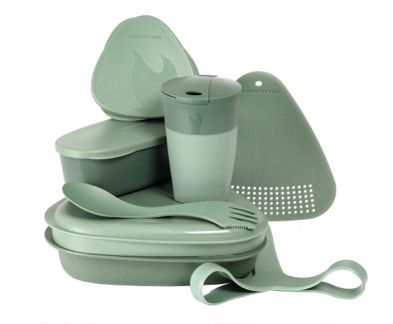 Kemping étkészlet 8 db Greeny