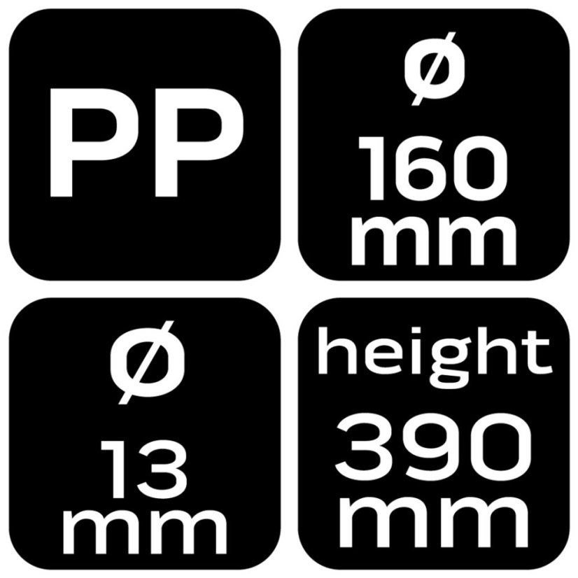 Abgewinkelter Trichter 160 mm; 1,2 l 11-553