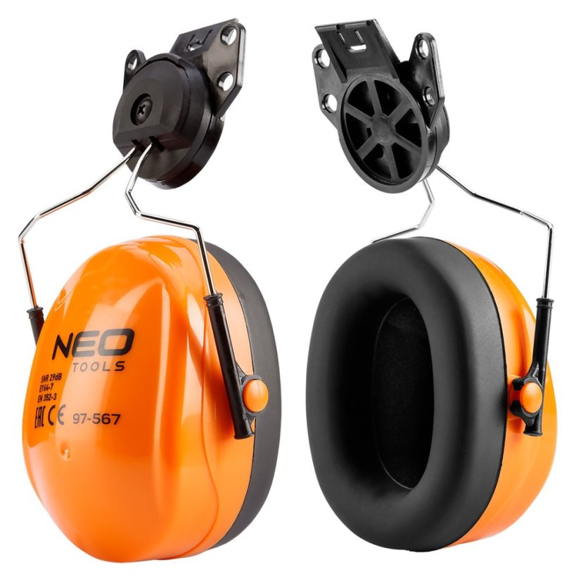 Am Helm befestigte Gehörschutzkapseln 97-567