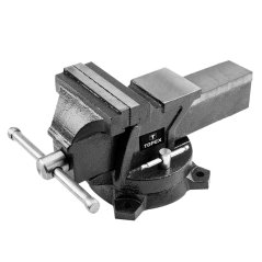 Zverák liatinový pevný s otočnou základňou, 150 mm 07A215