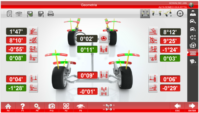Aparat geometrie roți 3D Invento S400 – sistem automat, 230V