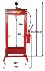 Hydraulický lis 30T - dvojrýchlostná pumpa