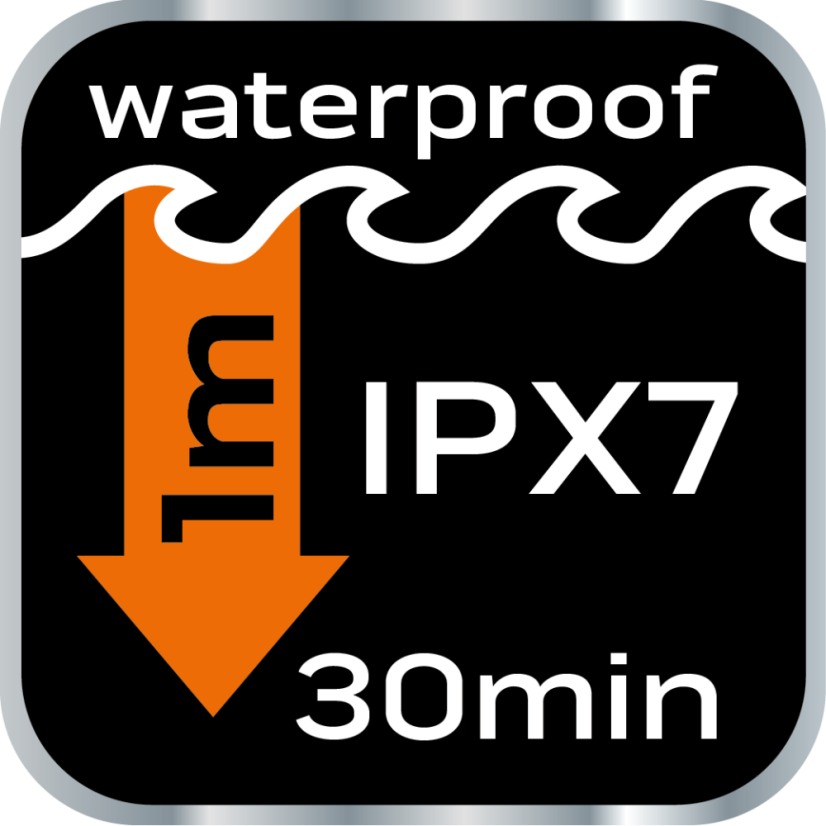 Aluminium-Taschenlampe 200 Lumen, Zoom, IPX7, 3xAAA 99-101