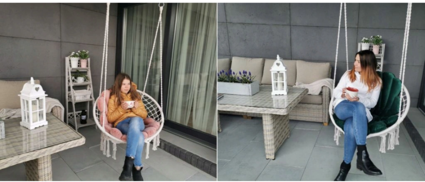 Perne pentru scaun Velvet Pink Shell