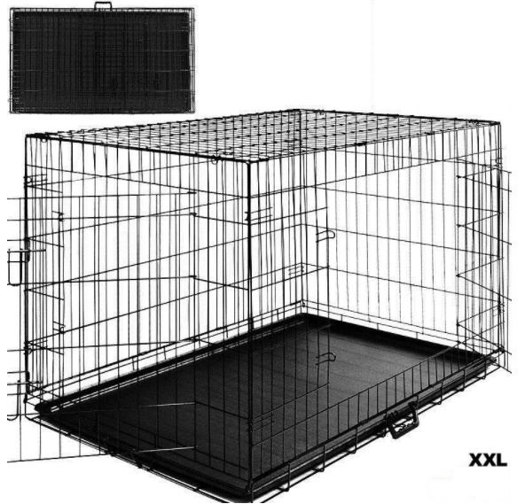 Cuşcă pliabilă 108x70x77cm - XL