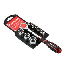 Ratsche und Muttern 3/8", 8 Stück 38D142